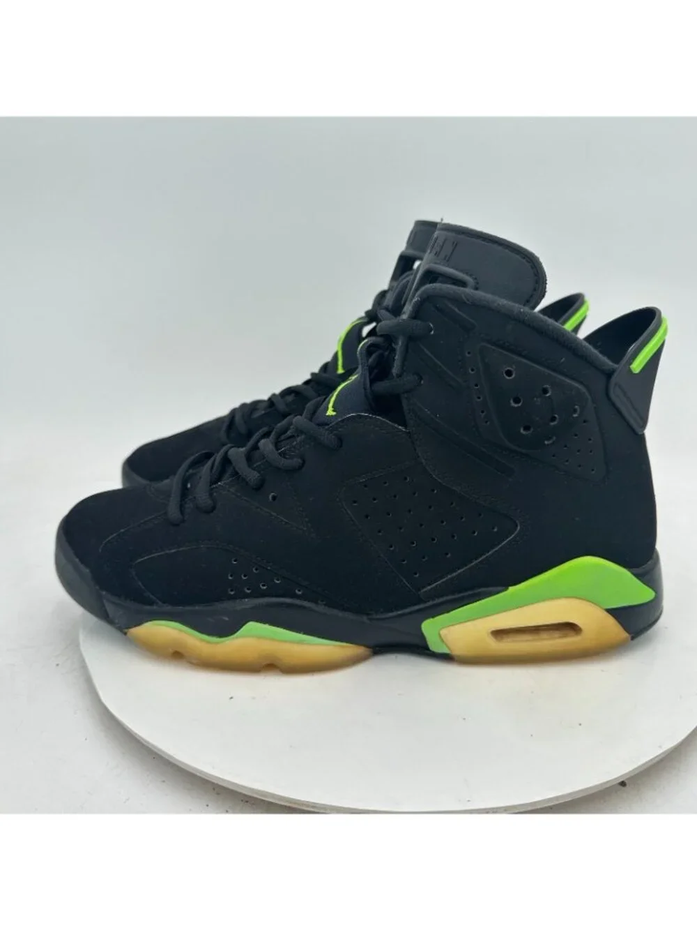 Nike Air Jordan 6 Retro Men Size 10 CT8529-003 Black Electric Green Shoes